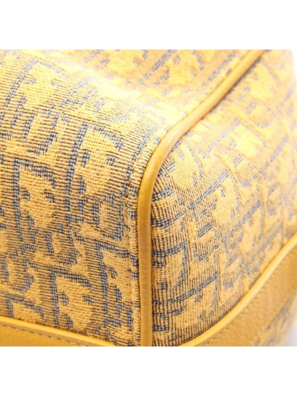 Dior Handbag Rango 26 Oblique 2-Way Yellow Canvas Leather - Picture 5 of 8